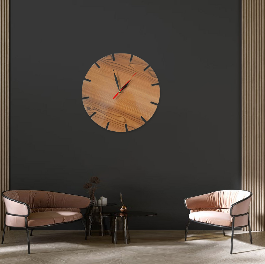 Teak Wood Clock