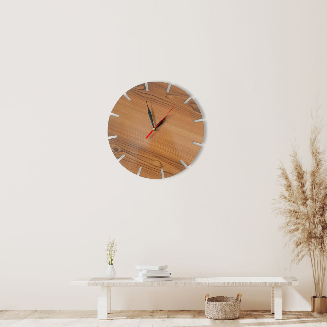 Teak Wood Clock
