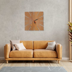 Wood Grid Clock