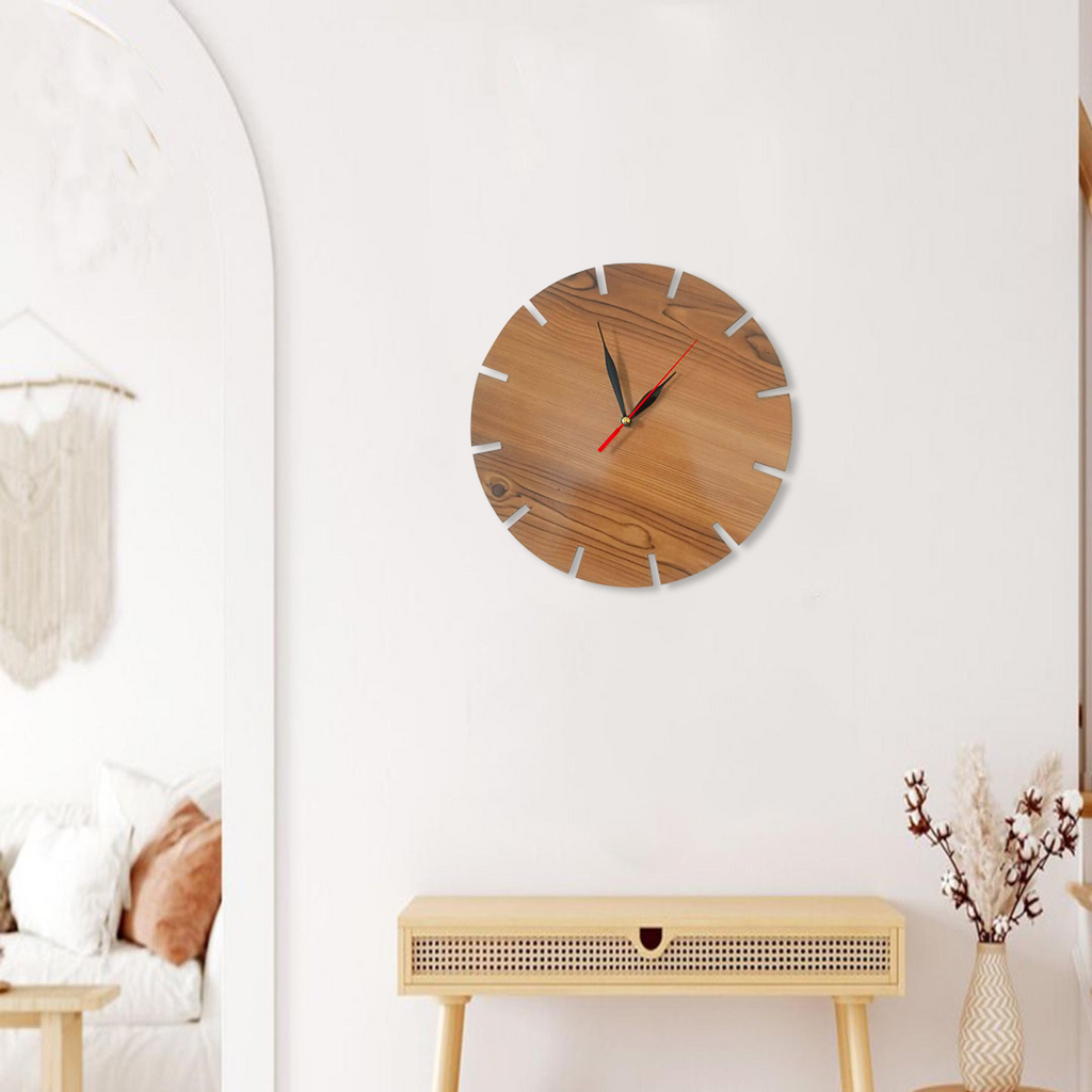 Teak Wood Clock