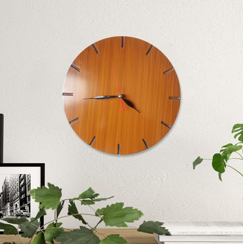 Minimal Wood Clock