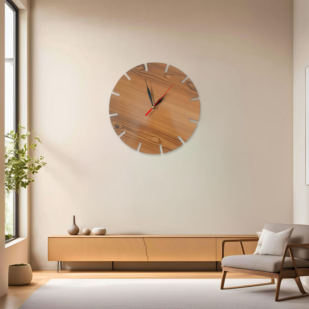 Teak Wood Clock