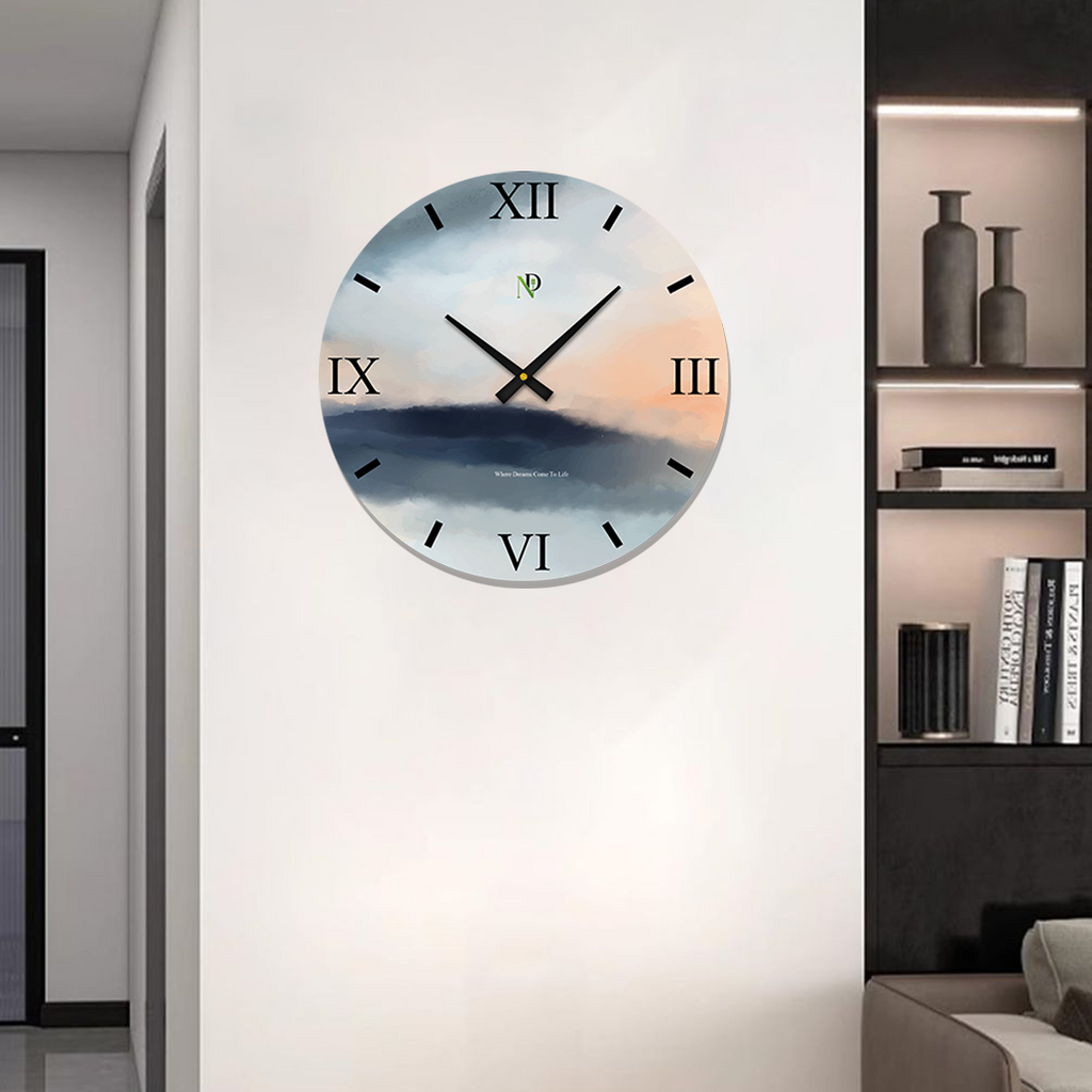 Blush Cloud Clock