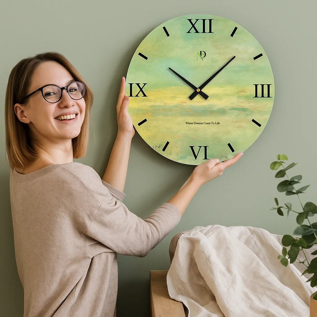 Pistachio Clock