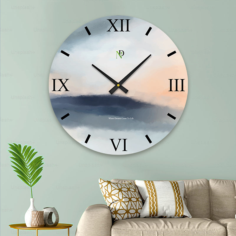 Blush Cloud Clock