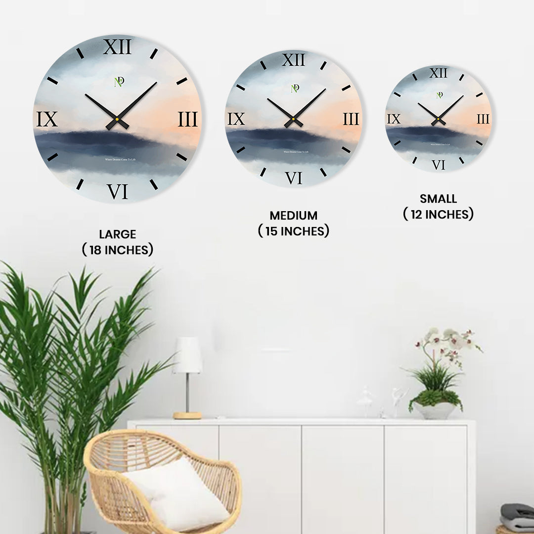 Blush Cloud Clock